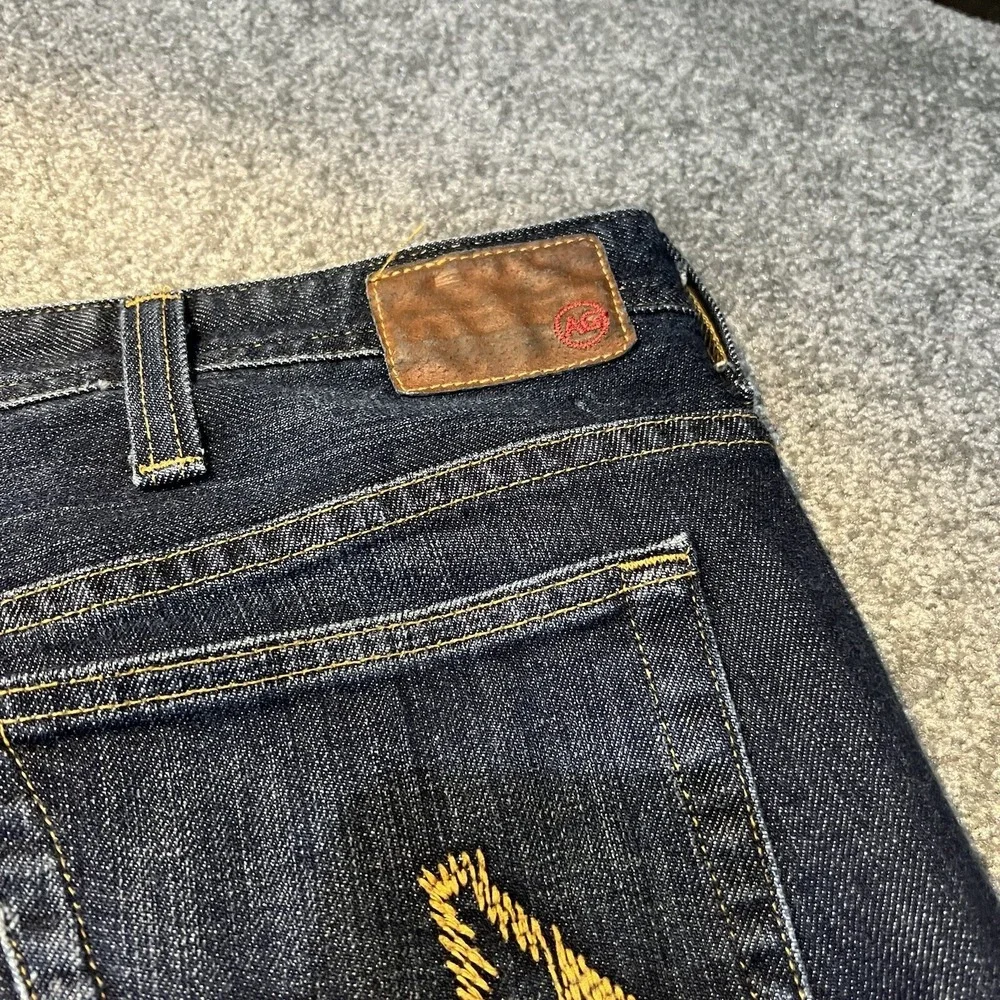 AG Adriano Goldschmied Jeans The Brave Men's Size 46x26‎ Stretch Blue Hemmed USA